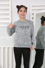 KOMPAK YIKAMALI SWEAT 241503 - FÜME