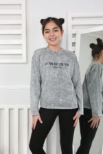 KOMPAK YIKAMALI SWEAT 241503 - FÜME