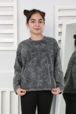KOMPAK YIKAMALI SWEAT 241503 - SİYAH