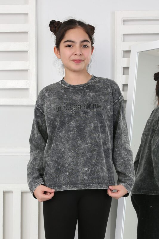 KOMPAK YIKAMALI SWEAT 241503 - SİYAH