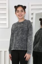 KOMPAK YIKAMALI SWEAT 241503 - SİYAH