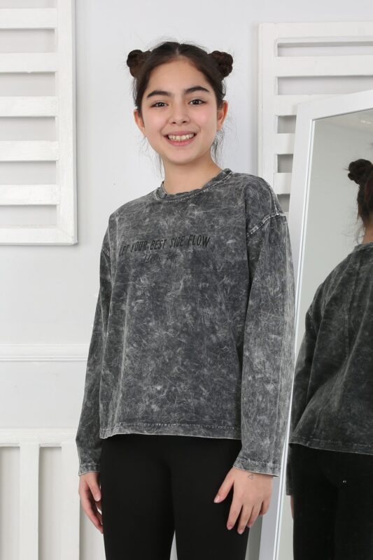 KOMPAK YIKAMALI SWEAT 241503 - SİYAH