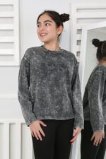 KOMPAK YIKAMALI SWEAT 241503 - SİYAH