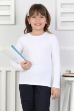 OKUL GARSON UZUN KOL DÜZ BODY (BUZZY KUMAŞ) - BEYAZ OKUL GARSON UZUN KOL DÜZ BODY (BUZZY KUMAŞ) - BEYAZ