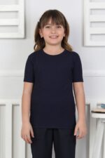 OKUL ORTA KISA KOL DÜZ BODY (BUZZY) - LACİVERT