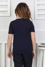 OKUL ORTA KISA KOL DÜZ BODY (BUZZY) - LACİVERT