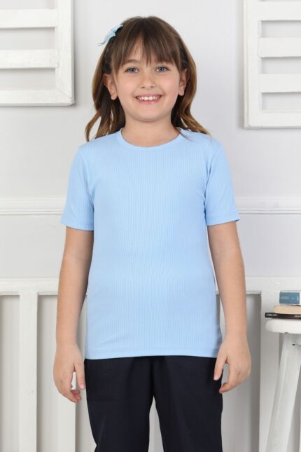 OKUL ORTA KISA KOL DÜZ BODY (BUZZY) - MAVİ