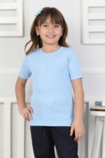 OKUL ORTA KISA KOL DÜZ BODY (BUZZY) - MAVİ
