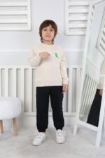 REGLAN KOLLU BEBE İKİ İP TAKIM 241423 - BEJ