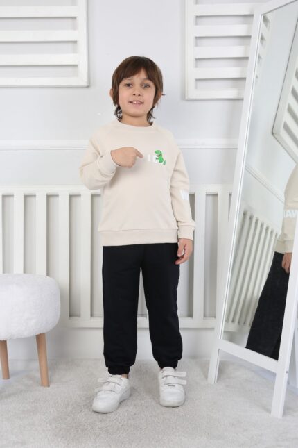 REGLAN KOLLU BEBE İKİ İP TAKIM 241423 - BEJ