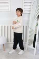 REGLAN KOLLU BEBE İKİ İP TAKIM 241423 - BEJ