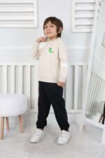 REGLAN KOLLU BEBE İKİ İP TAKIM 241423 - BEJ