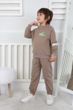 REGLAN KOLLU BEBE İKİ İP TAKIM 241423 - KAHVE
