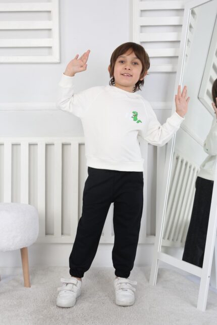 REGLAN KOLLU BEBE İKİ İP TAKIM 241423 - KREM