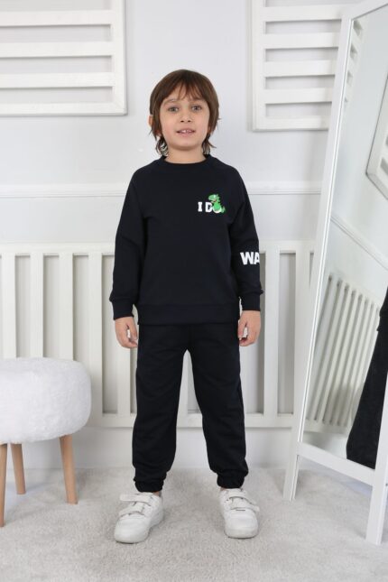 REGLAN KOLLU BEBE İKİ İP TAKIM 241423 - LACİVERT