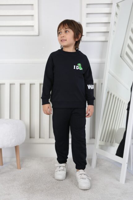 REGLAN KOLLU BEBE İKİ İP TAKIM 241423 - LACİVERT