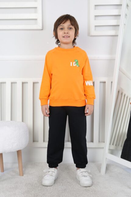 REGLAN KOLLU BEBE İKİ İP TAKIM 241423 - ORANJ
