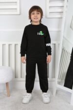REGLAN KOLLU BEBE İKİ İP TAKIM 241423 - SİYAH
