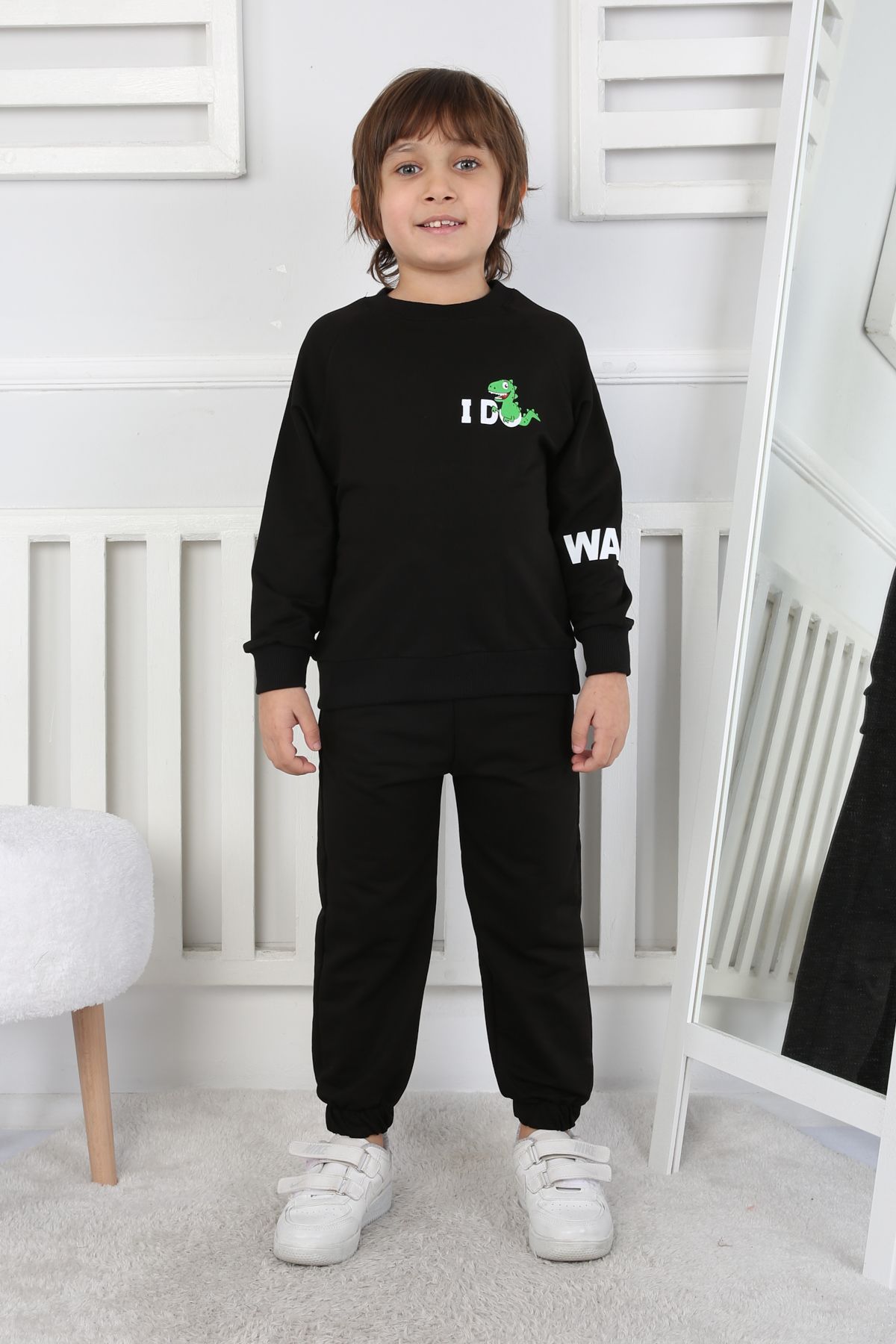 REGLAN KOLLU BEBE İKİ İP TAKIM 241423 – SİYAH