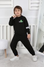 REGLAN KOLLU BEBE İKİ İP TAKIM 241423 - SİYAH