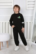REGLAN KOLLU BEBE İKİ İP TAKIM 241423 - SİYAH