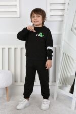 REGLAN KOLLU BEBE İKİ İP TAKIM 241423 - SİYAH