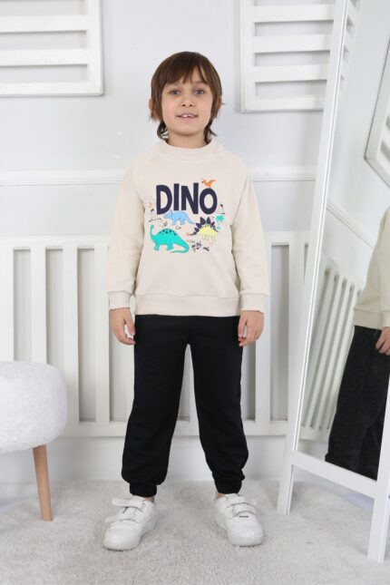 REGLAN KOLLU İKİ İP BEBE TAKIM 241424 - BEJ