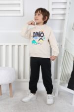 REGLAN KOLLU İKİ İP BEBE TAKIM 241424 - BEJ