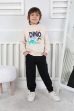REGLAN KOLLU İKİ İP BEBE TAKIM 241424 - BEJ