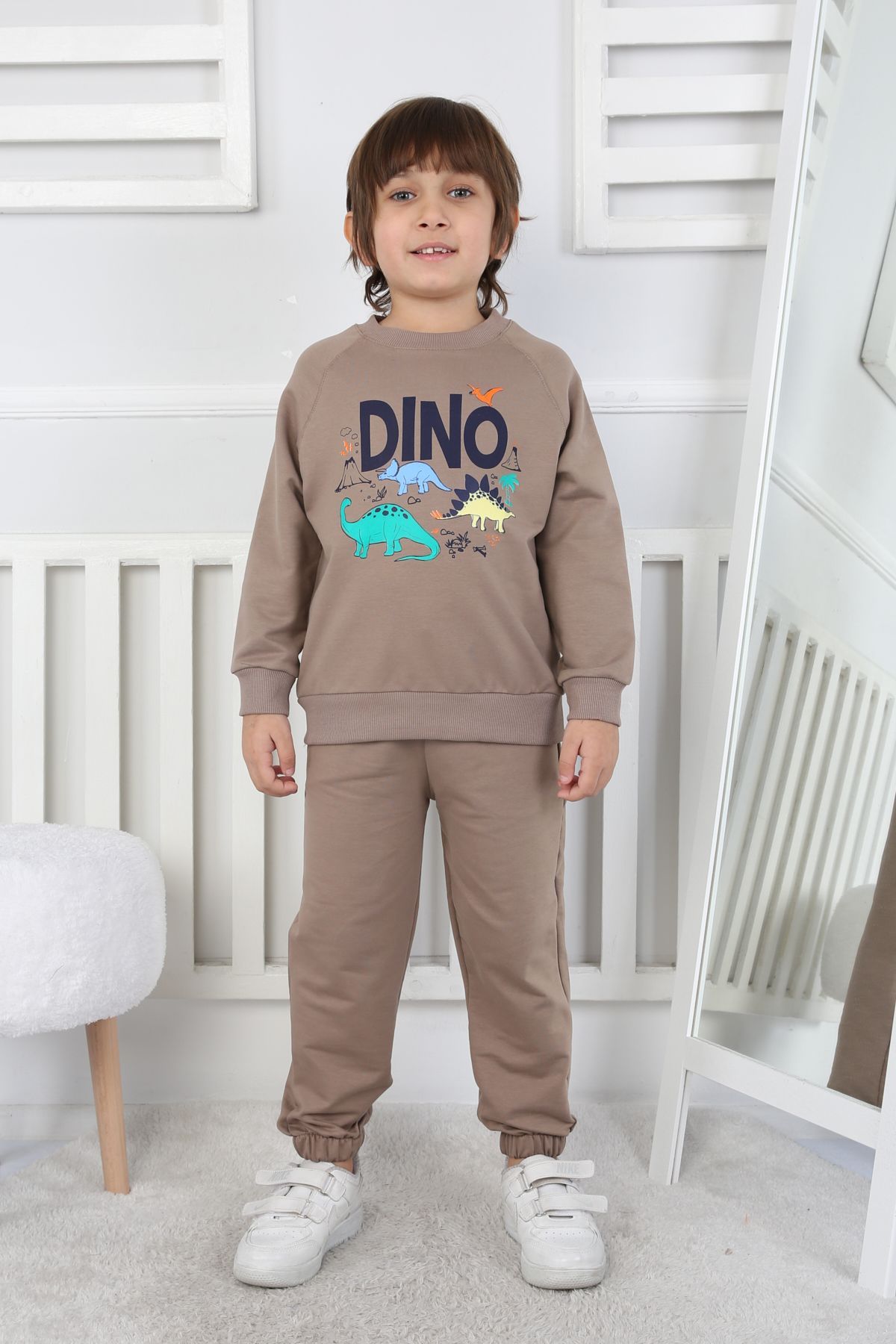 REGLAN KOLLU İKİ İP BEBE TAKIM 241424 – KAHVE
