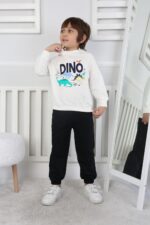 REGLAN KOLLU İKİ İP BEBE TAKIM 241424 - KREM