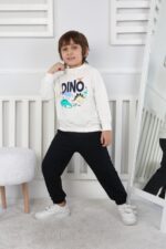 REGLAN KOLLU İKİ İP BEBE TAKIM 241424 - KREM