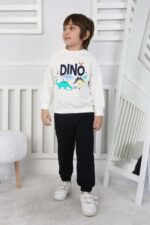 REGLAN KOLLU İKİ İP BEBE TAKIM 241424 - KREM