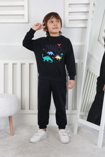 REGLAN KOLLU İKİ İP BEBE TAKIM 241424 - LACİVERT