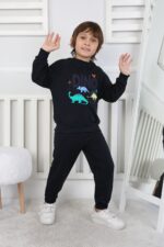REGLAN KOLLU İKİ İP BEBE TAKIM 241424 - LACİVERT