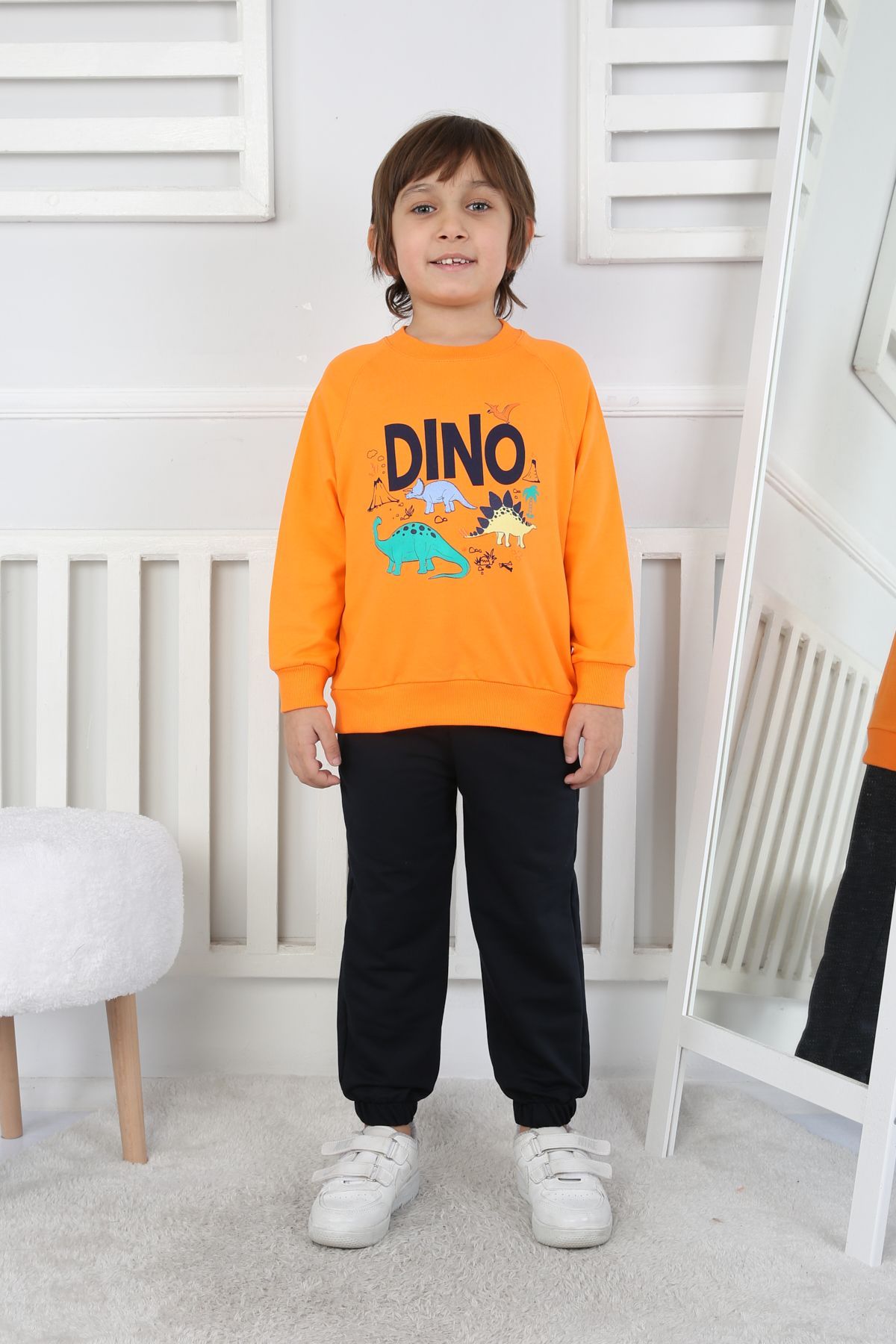 REGLAN KOLLU İKİ İP BEBE TAKIM 241424 – ORANJ
