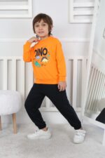 REGLAN KOLLU İKİ İP BEBE TAKIM 241424 - ORANJ
