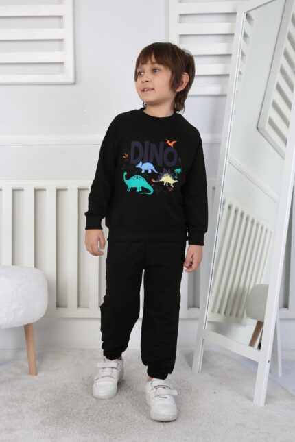 REGLAN KOLLU İKİ İP BEBE TAKIM 241424 - SİYAH