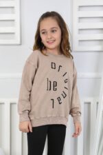 YIKAMALI NAKIŞLI SWEAT 251000 - BEJ