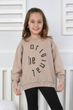 YIKAMALI NAKIŞLI SWEAT 251000 - BEJ