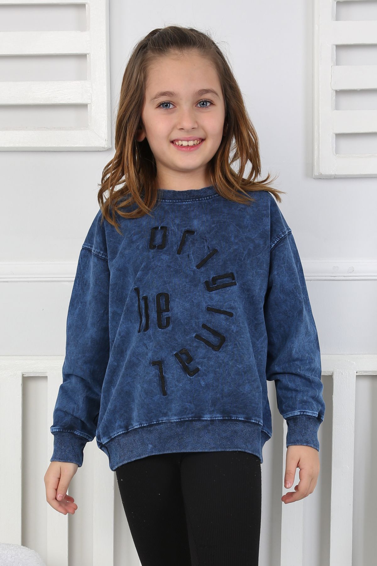 YIKAMALI NAKIŞLI SWEAT 251000 – LACİVERT
