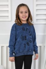 YIKAMALI NAKIŞLI SWEAT 251000 - LACİVERT
