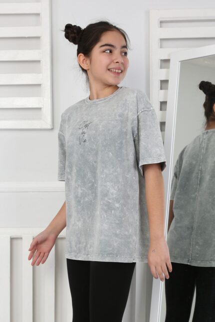 YIKAMALI TSHIRT 251007 - GRİ