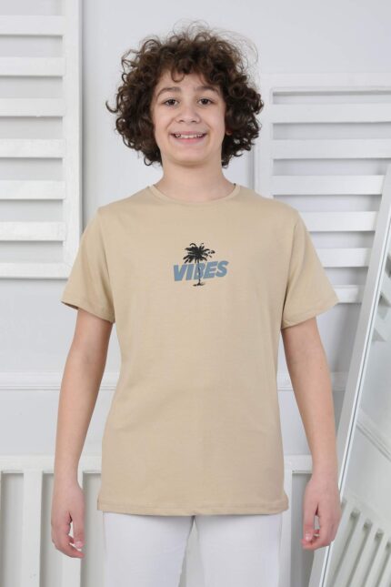 GARSON KOMPAK TSHIRT - BEJ