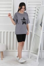 GARSON KOMPAK TSHIRT - FÜME