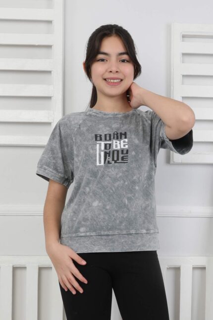 GARSON YIKAMALI TSHIRT - FÜME