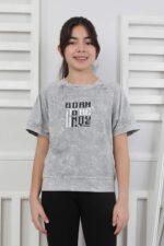 GARSON YIKAMALI TSHIRT - GRİ