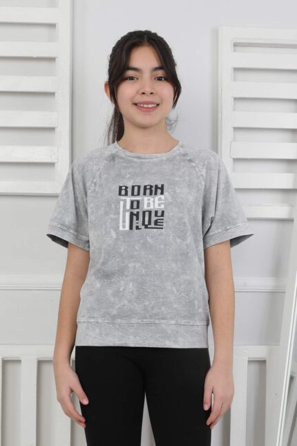 GARSON YIKAMALI TSHIRT - GRİ