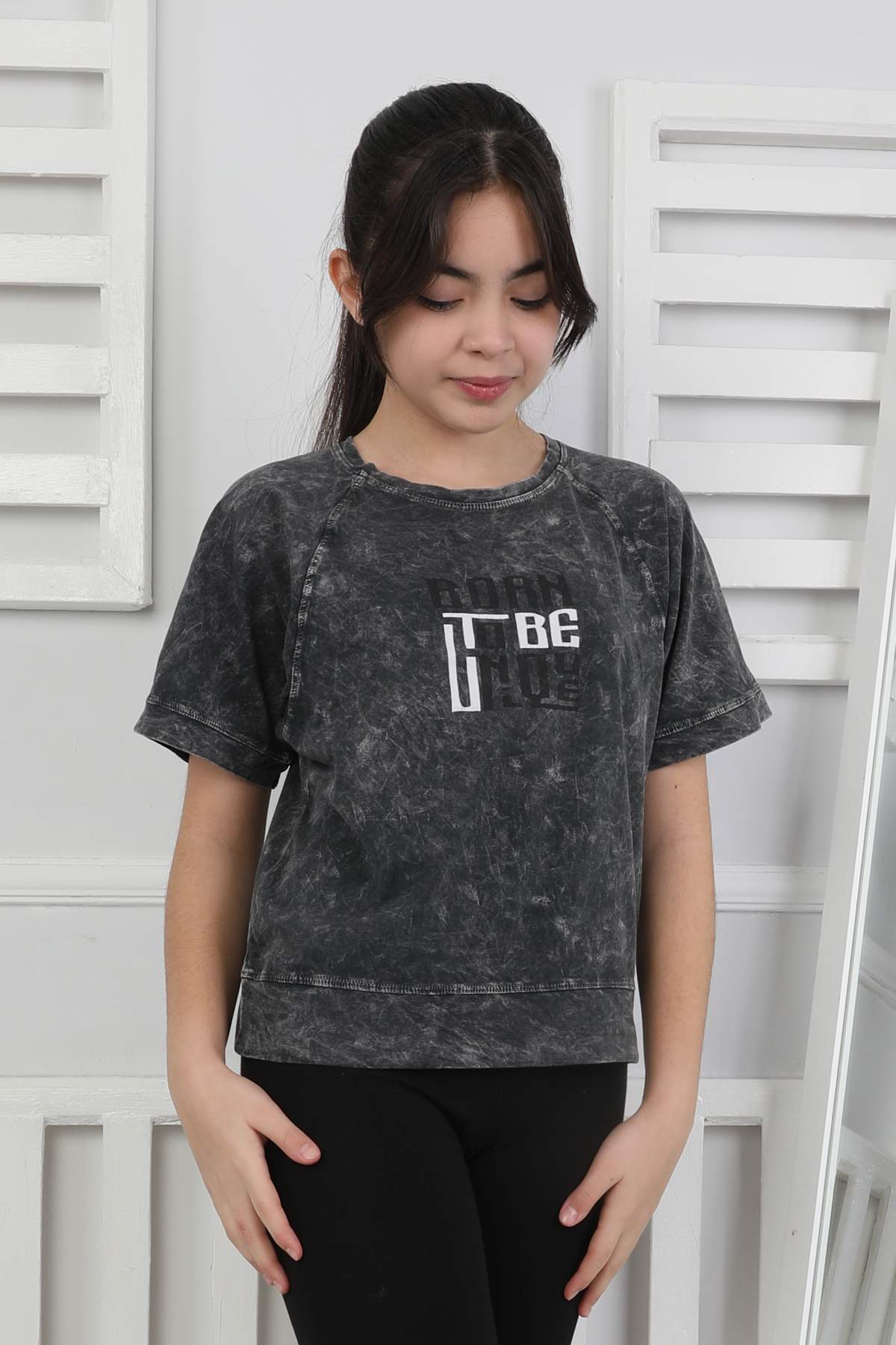 GARSON YIKAMALI TSHIRT – SİYAH