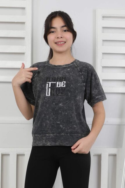 GARSON YIKAMALI TSHIRT - SİYAH